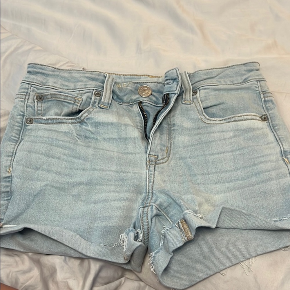 Light Wash American Eagle Denim Shorts